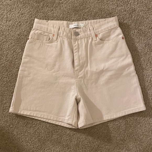 High-waist Cotton Shorts - Picture 1 of 3